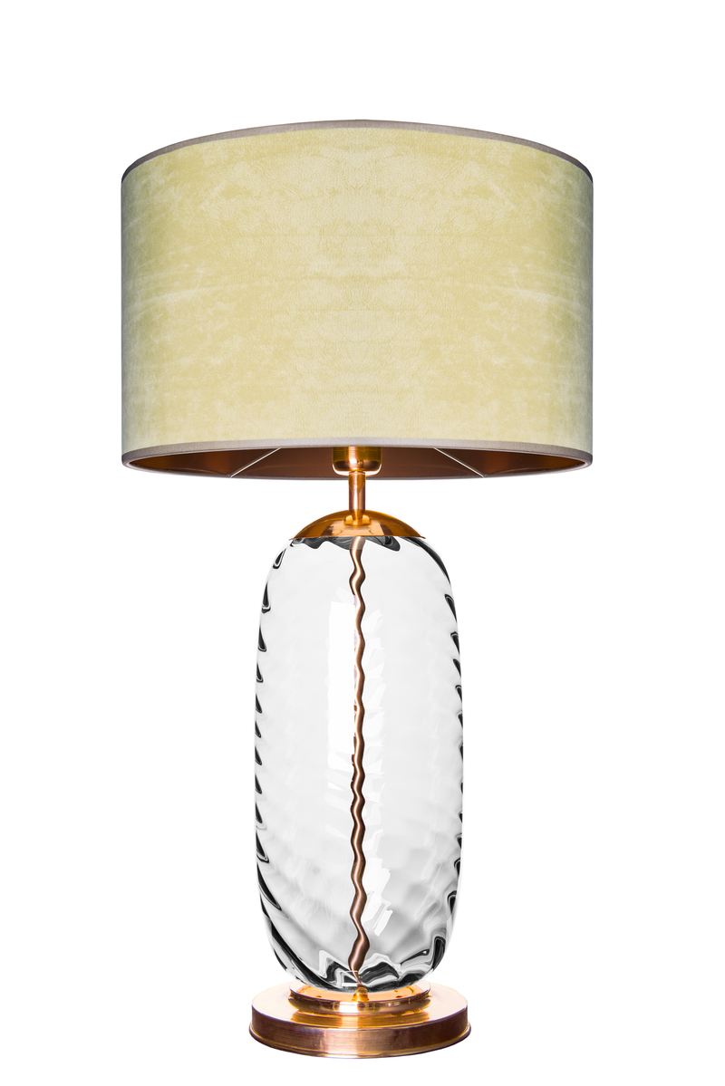 Lampe de table Chloe — Transparent & Blanc