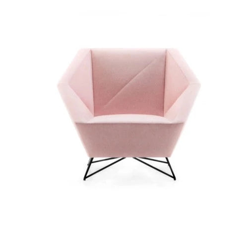 Fauteuil 3angle — Rose