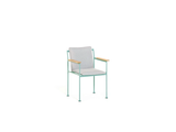 Chaise de diner JUGO - avec accoudoirs teck