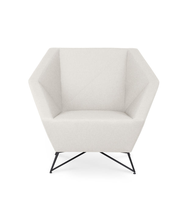 Fauteuil 3angle — Blanc