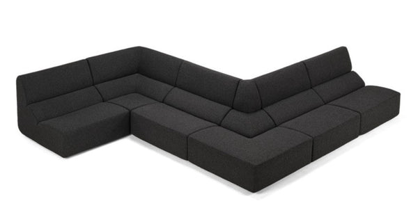 Canapé d'angle Layout — Grand format Noir