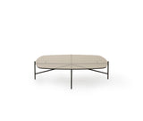 Table basse Tinker en verre gris — 50x50