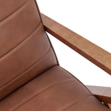 Fauteuil Retrostar - Leather — Walnut stain & Cognac
