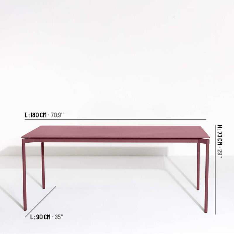 Table de diner Fromme — Brun Rouge